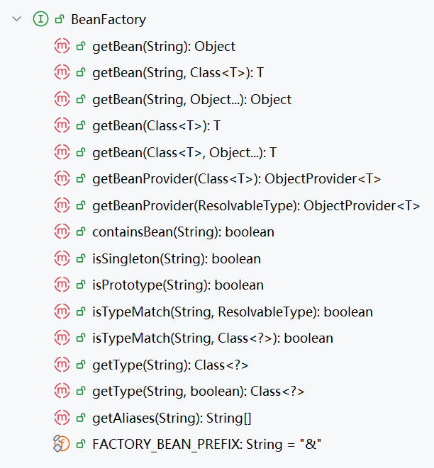 bean-factory-api